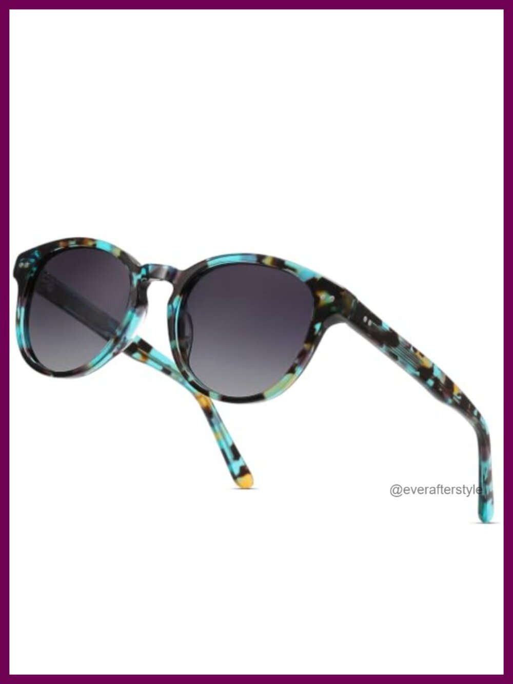 Round Polarized Sunglasses Acetate Frame UV400 Retro Women Small Face